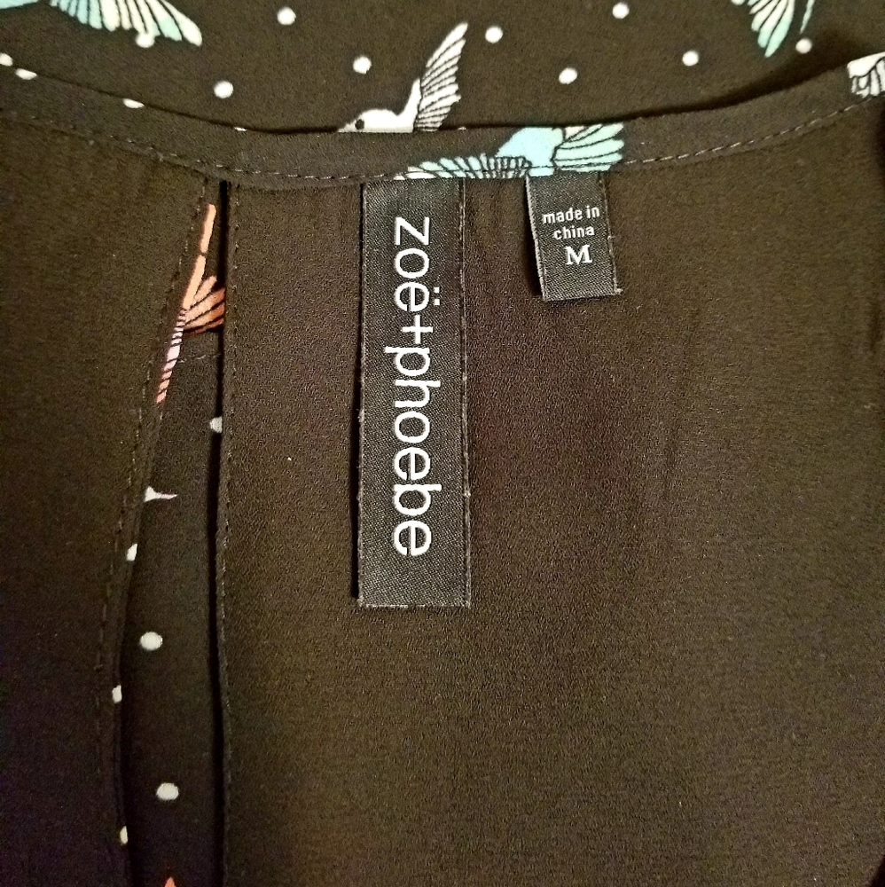Flowy Hummingbird Print Tank Top - Picture 5 of 6